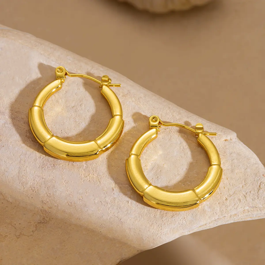 Bold Luxe Gold Hoop Earrings